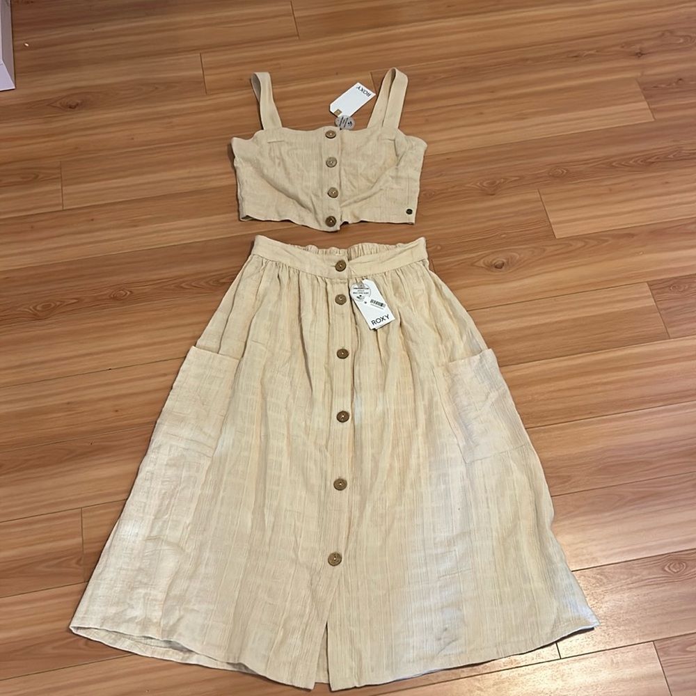 Feather Dance Skirt and Top Matching set